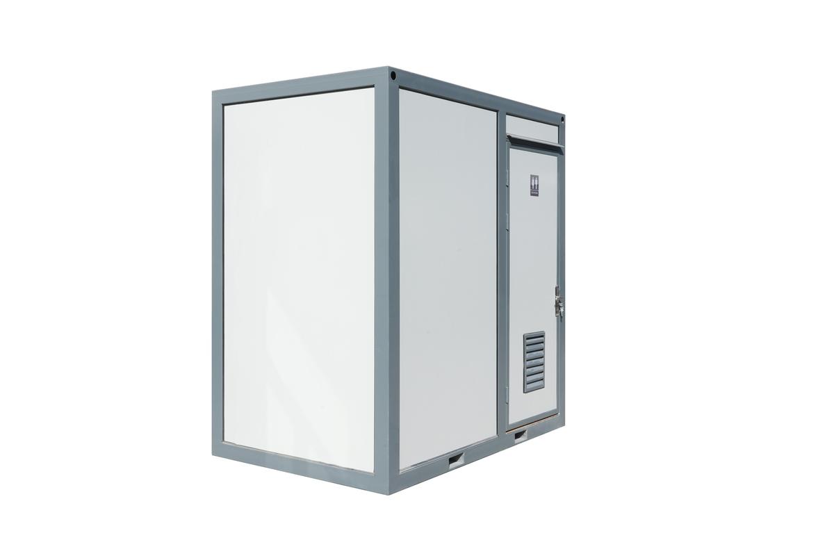 Value Industrial Mobile Toilet with Bathroom - simple elegant design - external sceptic & power