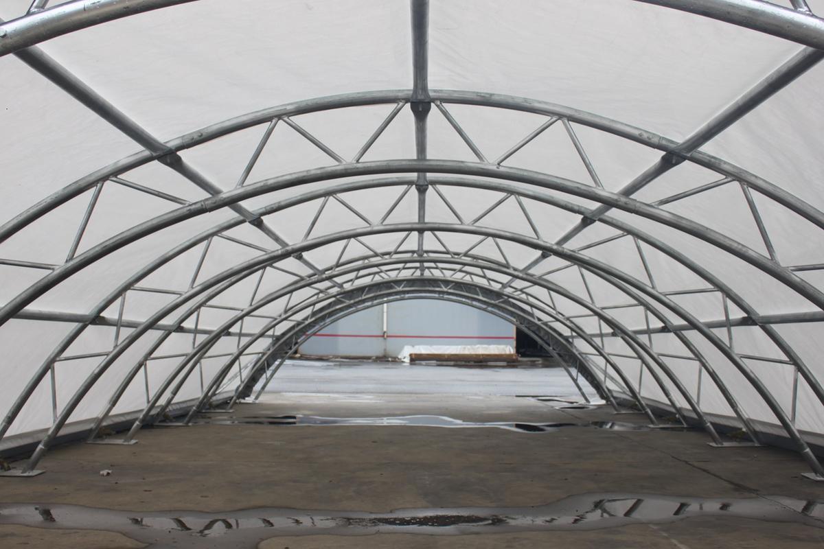 Value Industrial Double Trussed Container Shelter - 20' wide x 20' length x 6.5' height