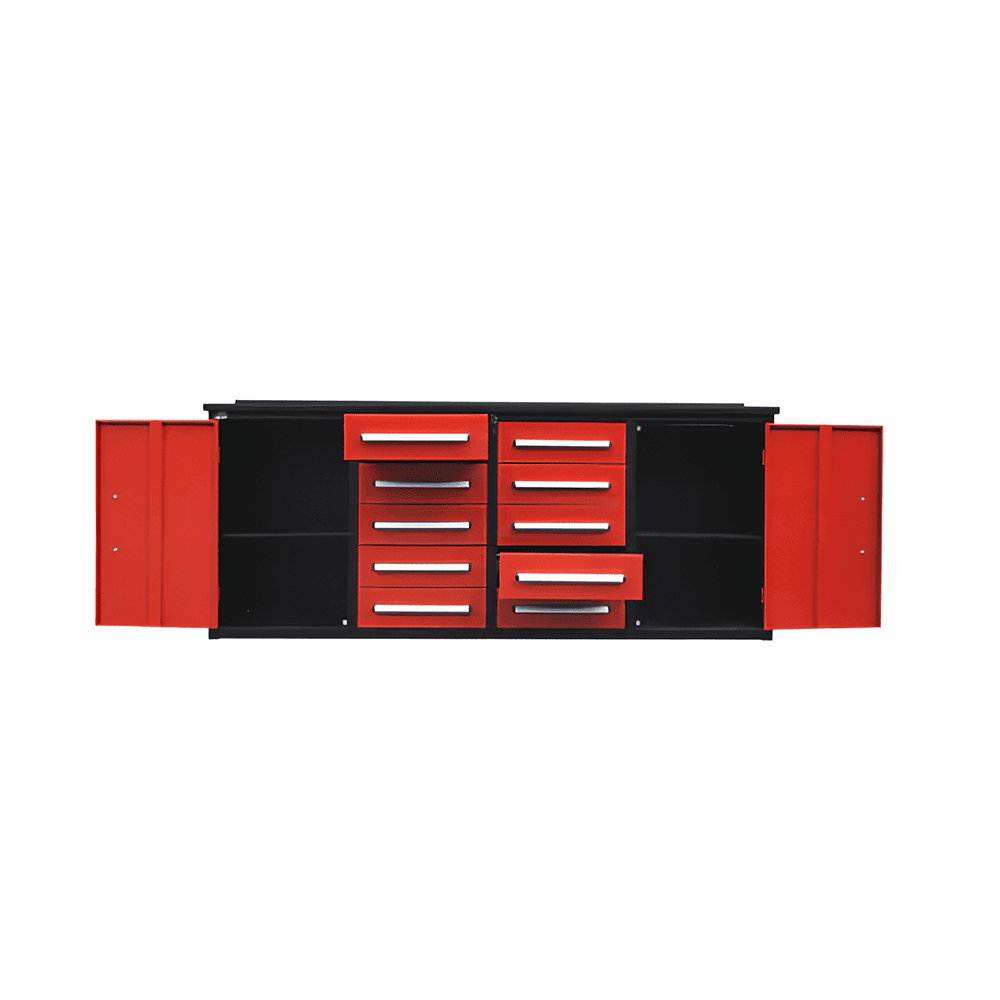 Value Industrial 7FT-10D Workbench Cabinets - 7 foot wide - 10 drawers