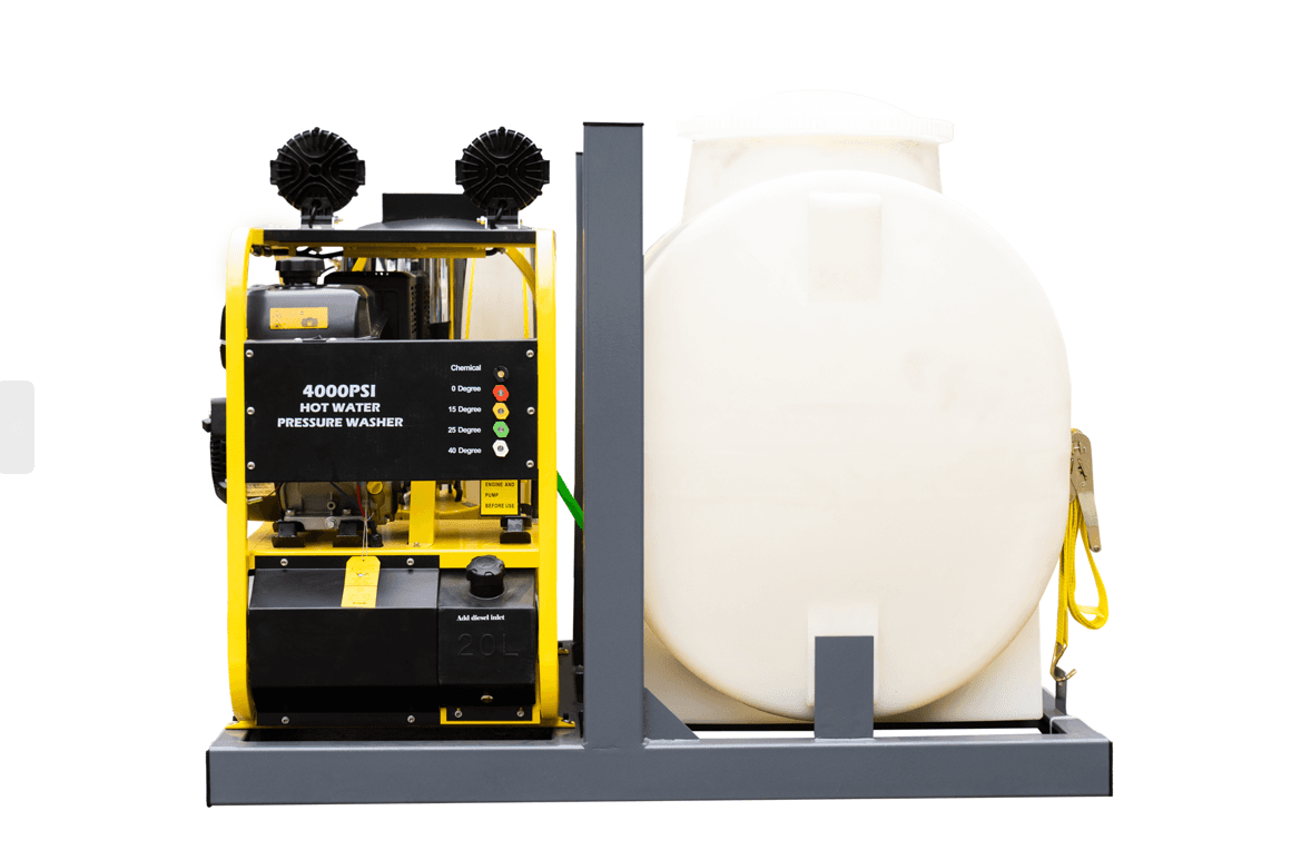 Value Industrial 4000 PSI Hot Water Pressure Washer For Pickup Truck