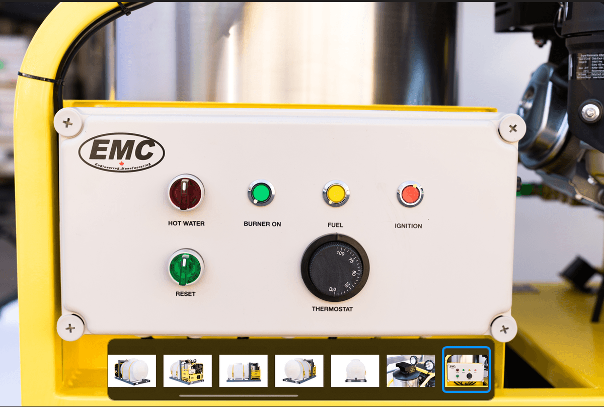 Value Industrial 4000 PSI Hot Water Pressure Washer, 14 HP Kohler, 245 Gal